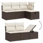 7-teiliges Gartensitzgruppen-Set mit braunen PE-Rattan-Kissen. von , Gartensets - Ref: Foro24-3274983, Preis: 518,98 €, Rabat...