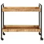 Carrito de cocina madera maciza de mango rugosa 80x55x70 cm de , Carros de cocina y comedor - Ref: Foro24-358510, Precio: 120...