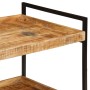 Massiver Küchenwagen aus grobem Mangoholz 80x55x70 cm von , Küchen- und Speisewagen - Ref: Foro24-358510, Preis: 122,54 €, Ra...