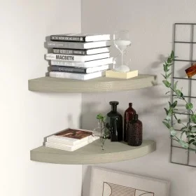323926 Floating Corner Shelves 2 pcs Oak 35x35x3.8 cm MDF by vidaXL, Shelves and shelves - Ref: Foro24-323926, Price: 39,13 €...