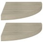 323926 Floating Corner Shelves 2 pcs Oak 35x35x3.8 cm MDF by vidaXL, Shelves and shelves - Ref: Foro24-323926, Price: 39,82 €...