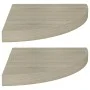 323926 Floating Corner Shelves 2 pcs Oak 35x35x3.8 cm MDF by vidaXL, Shelves and shelves - Ref: Foro24-323926, Price: 39,13 €...