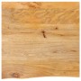 Massivholz-Tischplatte mit natürlicher Kante aus Mangoholz, 40x40x2,5 cm. von , Tischplatten - Ref: Foro24-370438, Preis: 28,...