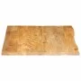 Tablero de mesa borde natural madera maciza mango 90x80x2,5 cm by , Table tops - Ref: Foro24-370459, Price: 92,20 €, Discount: %