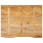 Massivholz-Tischplatte mit natürlicher Kante aus Mangoholz 90x80x2,5 cm. von , Tischplatten - Ref: Foro24-370459, Preis: 93,6...