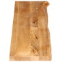 Massivholz-Tischplatte mit natürlicher Kante aus Mangoholz 140x20x3,8 cm. von , Tischplatten - Ref: Foro24-370471, Preis: 51,...