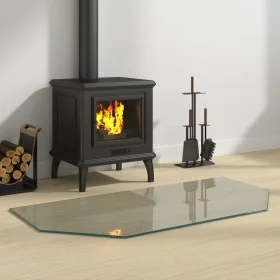Glass plate for hexagonal fireplace 100x50 cm by vidaXL, Glass - Ref: Foro24-324141, Price: 38,09 €, Discount: %