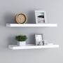 Regal für Bilderrahmen 2 Stück MDF weiß 40x9x3 cm von vidaXL, Regale und Regale - Ref: Foro24-323928, Preis: 19,44 €, Rabatt: %
