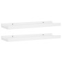 Shelf for photo frames 2 units White MDF 40x9x3 cm by vidaXL, Shelves and shelves - Ref: Foro24-323928, Price: 19,44 €, Disco...