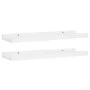 Shelf for photo frames 2 units White MDF 40x9x3 cm by vidaXL, Shelves and shelves - Ref: Foro24-323928, Price: 19,05 €, Disco...