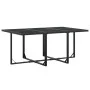 Juego de comedor de jardín 11 piezas textileno negro de , Conjuntos de jardín - Ref: Foro24-3295129, Precio: 428,73 €, Descue...