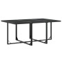 Juego de comedor de jardín 11 piezas textileno negro by , Garden sets - Ref: Foro24-3295129, Price: 434,68 €, Discount: %