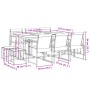 Juego de comedor de jardín 11 piezas textileno negro by , Garden sets - Ref: Foro24-3295129, Price: 434,68 €, Discount: %