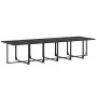 Juego de comedor de jardín 13 piezas textileno negro by , Garden sets - Ref: Foro24-3295122, Price: 705,04 €, Discount: %