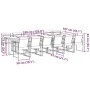 13-teiliges Gartensitzgruppen-Set aus schwarzem Textilene von , Gartensets - Ref: Foro24-3295122, Preis: 696,45 €, Rabatt: %