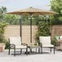 Sombrilla de jardín con poste de acero marrón 268x268x226 cm by , Umbrellas - Ref: Foro24-4005101, Price: 86,97 €, Discount: %