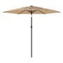 Sombrilla de jardín con poste de acero marrón 268x268x226 cm by , Umbrellas - Ref: Foro24-4005101, Price: 79,33 €, Discount: %