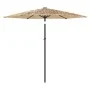 Sombrilla de jardín con poste de acero marrón 268x268x226 cm by , Umbrellas - Ref: Foro24-4005101, Price: 86,97 €, Discount: %