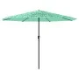 Gartenschirm mit grünem Stahlmast 388x388x248 cm. von , Sonnenschirme - Ref: Foro24-4005115, Preis: 141,56 €, Rabatt: %