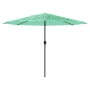Sombrilla de jardín con poste de acero verde 388x388x248 cm by , Umbrellas - Ref: Foro24-4005115, Price: 128,20 €, Discount: %