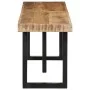 Banco de madera maciza de mango rugosa y acero 160 cm by , Benches for halls and storage - Ref: Foro24-4006413, Price: 173,47...