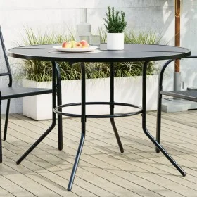 Mesa de patio redonda de acero gris antracita Ø110x72,5 cm by , Garden tables - Ref: Foro24-4009264, Price: 159,57 €, Discoun...