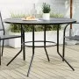 Runder Terrassentisch aus anthrazitgrauem Stahl Ø110x72,5 cm von , Gartentische - Ref: Foro24-4009264, Preis: 159,57 €, Rabat...