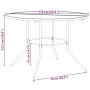 Runder Terrassentisch aus anthrazitgrauem Stahl Ø110x72,5 cm von , Gartentische - Ref: Foro24-4009264, Preis: 159,57 €, Rabat...