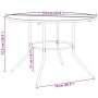 Runder Terrassentisch aus anthrazitgrauem Stahl Ø110x72,5 cm von , Gartentische - Ref: Foro24-4009264, Preis: 179,50 €, Rabat...