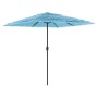 Sombrilla de jardín con poste de acero azul 248x248x248 cm by , Umbrellas - Ref: Foro24-4005090, Price: 98,75 €, Discount: %