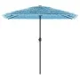 Sombrilla de jardín con poste de acero azul 248x248x248 cm de , Sombrillas - Ref: Foro24-4005090, Precio: 109,01 €, Descuento: %