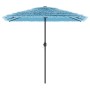 Sombrilla de jardín con poste de acero azul 248x248x248 cm by , Umbrellas - Ref: Foro24-4005090, Price: 98,75 €, Discount: %