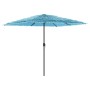 Sombrilla de jardín con poste de acero azul 248x248x248 cm by , Umbrellas - Ref: Foro24-4005090, Price: 98,75 €, Discount: %