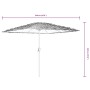 Sombrilla de jardín con poste de acero azul 248x248x248 cm by , Umbrellas - Ref: Foro24-4005090, Price: 98,75 €, Discount: %