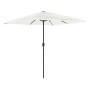 Sombrilla de jardín con poste de acero blanca 248x248x248 cm by , Umbrellas - Ref: Foro24-4005092, Price: 111,09 €, Discount: %