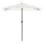 Sombrilla de jardín con poste de acero blanca 248x248x248 cm by , Umbrellas - Ref: Foro24-4005092, Price: 108,98 €, Discount: %