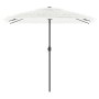Sombrilla de jardín con poste de acero blanca 248x248x248 cm by , Umbrellas - Ref: Foro24-4005092, Price: 111,09 €, Discount: %