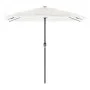 Sombrilla de jardín con poste de acero blanca 248x248x248 cm by , Umbrellas - Ref: Foro24-4005092, Price: 108,98 €, Discount: %
