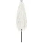 Sombrilla de jardín con poste de acero blanca 248x248x248 cm by , Umbrellas - Ref: Foro24-4005092, Price: 108,98 €, Discount: %