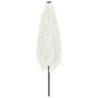 Sombrilla de jardín con poste de acero blanca 248x248x248 cm by , Umbrellas - Ref: Foro24-4005092, Price: 111,09 €, Discount: %