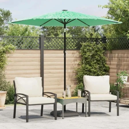 Gartenschirm mit grünem Stahlmast 223x223x213 cm von , Sonnenschirme - Ref: Foro24-4005099, Preis: 80,02 €, Rabatt: %
