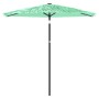Sombrilla de jardín con poste de acero verde 223x223x213 cm by , Umbrellas - Ref: Foro24-4005099, Price: 76,77 €, Discount: %