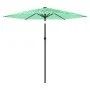 Gartenschirm mit grünem Stahlmast 223x223x213 cm von , Sonnenschirme - Ref: Foro24-4005099, Preis: 80,02 €, Rabatt: %