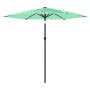 Sombrilla de jardín con poste de acero verde 223x223x213 cm by , Umbrellas - Ref: Foro24-4005099, Price: 76,77 €, Discount: %