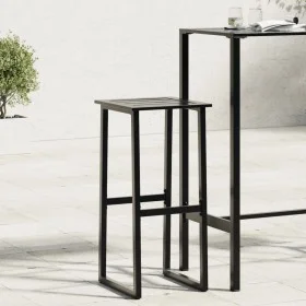 Barhocker, 4 Stück, Schwarz, aus Stahl, 38x38x80 cm. von , Gartenstühle - Ref: Foro24-4009266, Preis: 215,09 €, Rabatt: %