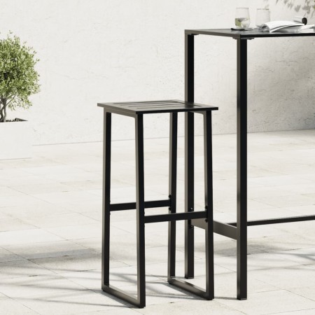 Barhocker, 4 Stück, Schwarz, aus Stahl, 38x38x80 cm. von , Gartenstühle - Ref: Foro24-4009266, Preis: 218,85 €, Rabatt: %