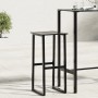 Barhocker, 4 Stück, Schwarz, aus Stahl, 38x38x80 cm. von , Gartenstühle - Ref: Foro24-4009266, Preis: 218,85 €, Rabatt: %