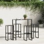 Barhocker, 4 Stück, Schwarz, aus Stahl, 38x38x80 cm. von , Gartenstühle - Ref: Foro24-4009266, Preis: 218,85 €, Rabatt: %