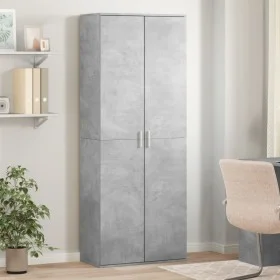 Aparador alto madera de ingeniería gris hormigón 70x35x180 cm von , Schließfächer und Lagerschränke - Ref: Foro24-3276661, Pr...