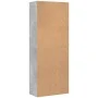 Aparador alto madera de ingeniería gris hormigón 70x35x180 cm by , Lockers and storage cabinets - Ref: Foro24-3276661, Price:...